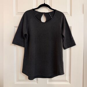 Kuhl Rhea Half Sleeve Black Shirt with Keyhole Back - Women’s M